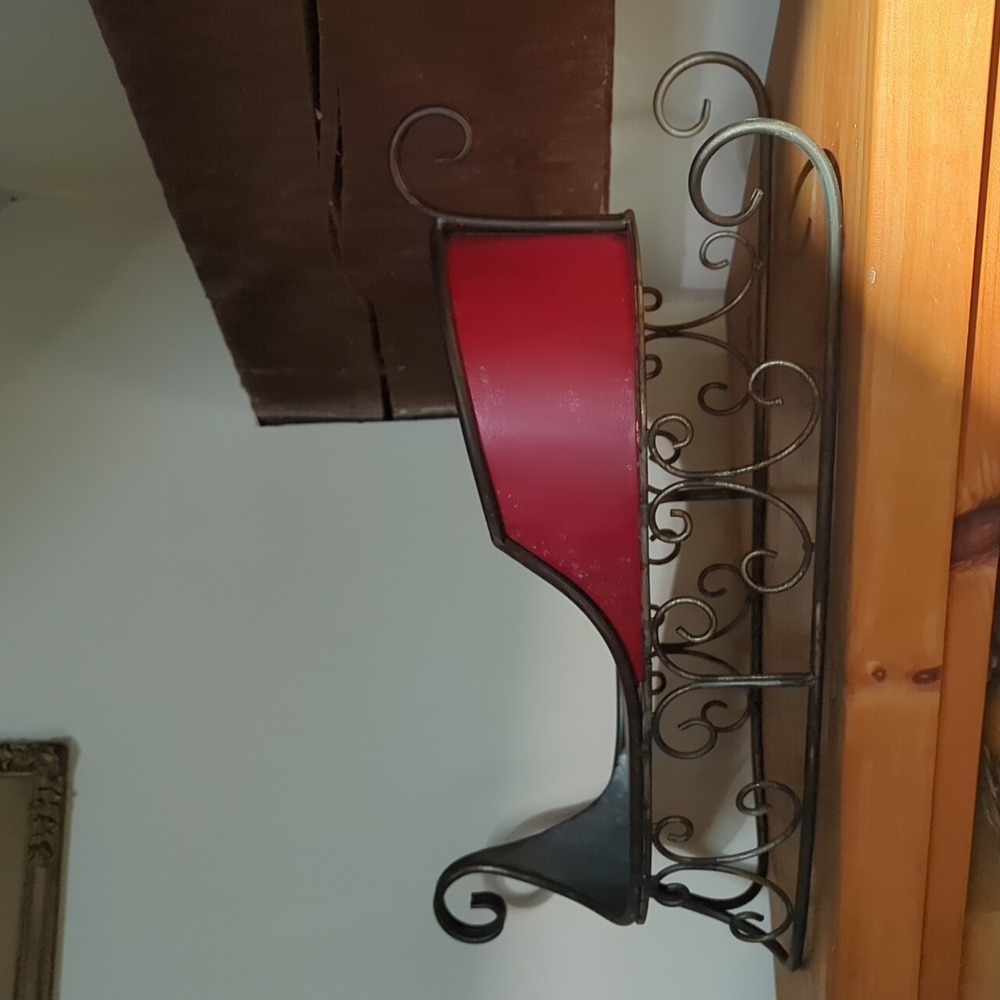 Whimsical Galvanized Metal Christmas Sleigh Planter Stand Floor Present Holder